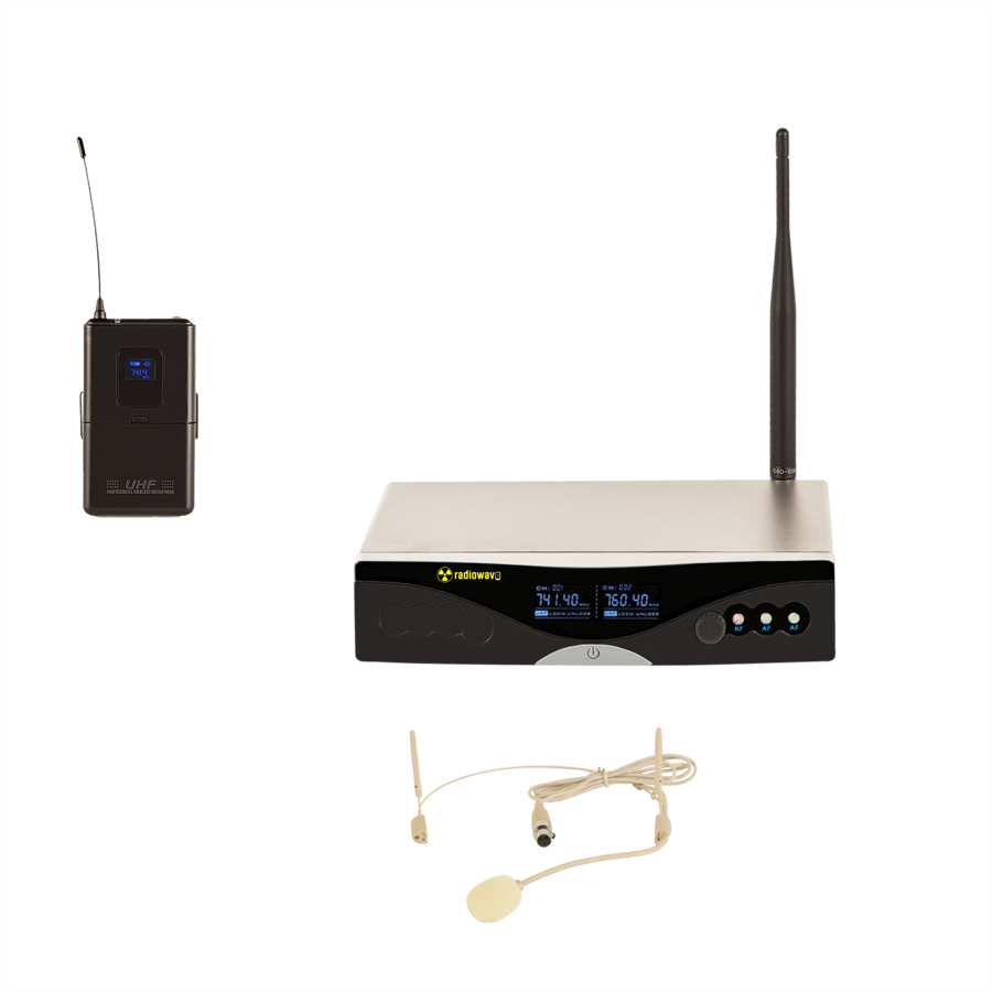 Radiowave UHS-401S радиосистема с 1 головным микрофоном телесного цвета